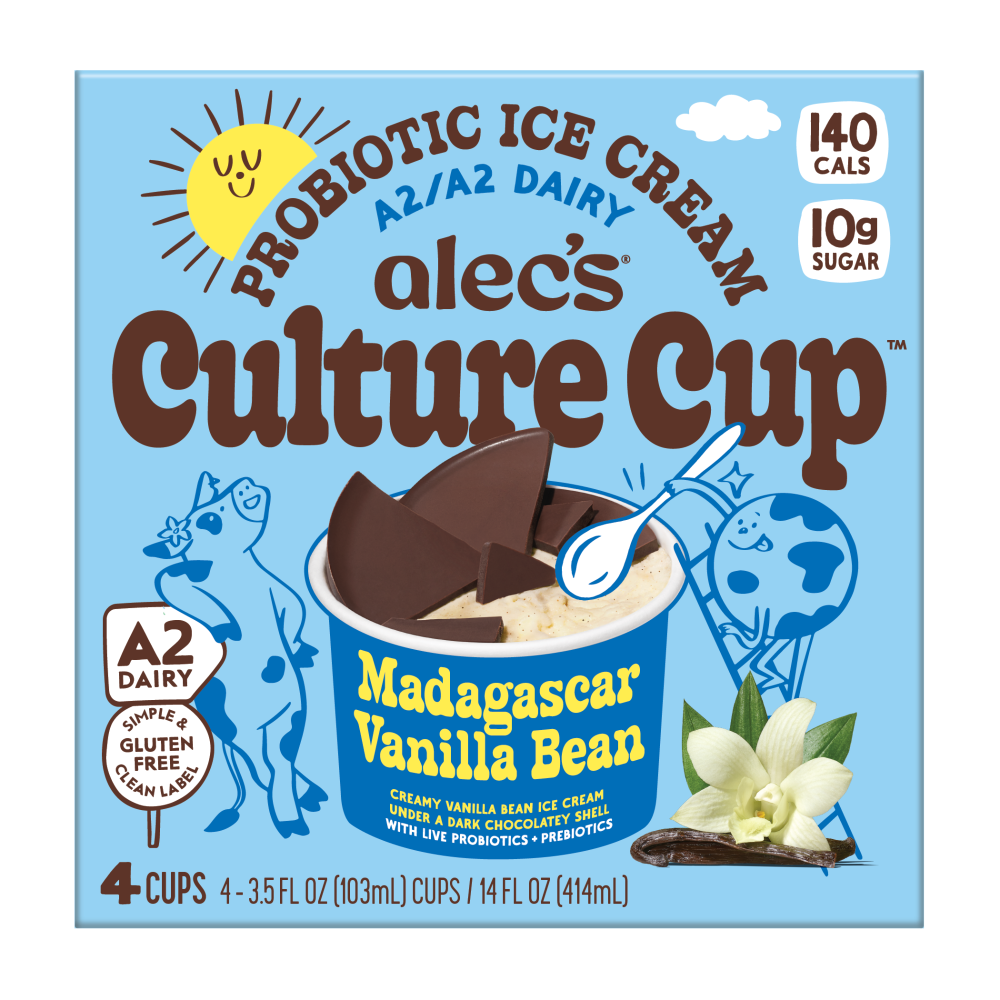 Alec’s® Culture Cup Madagascar Vanilla Bean Probiotic Ice Cream