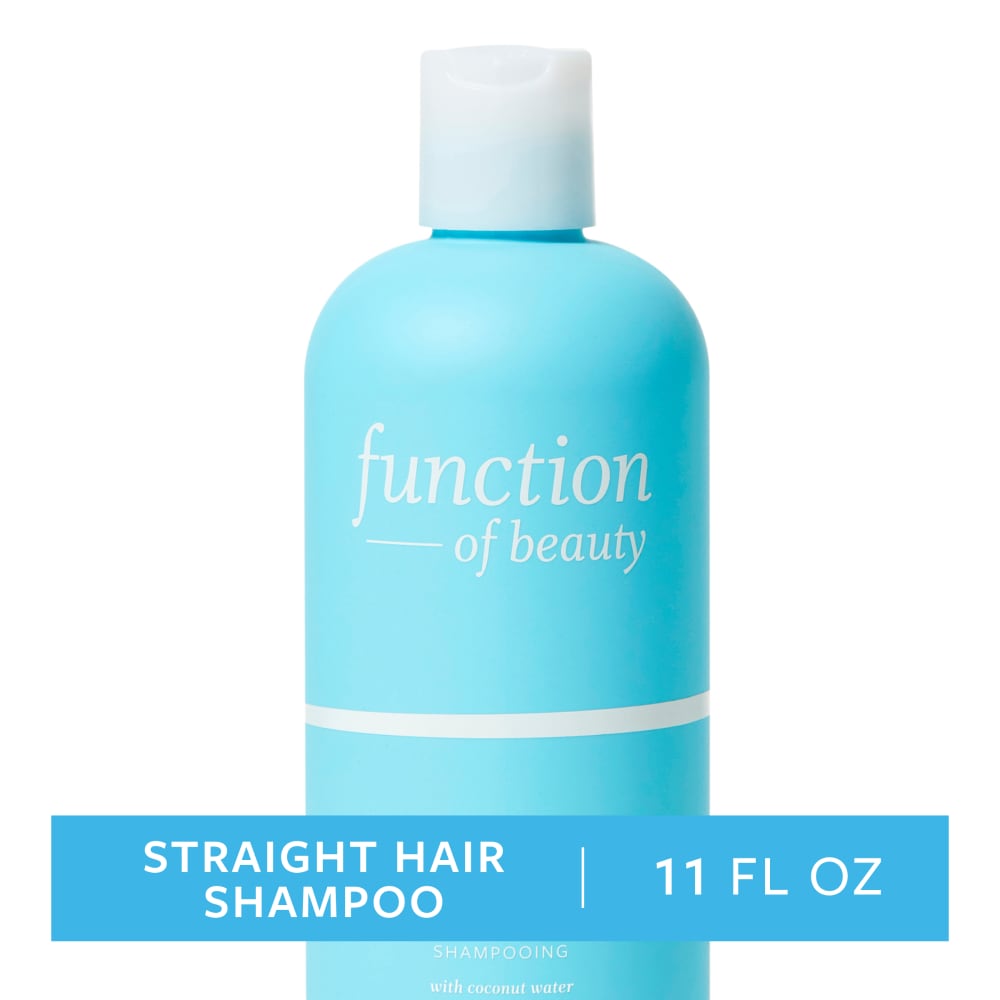 Function of Beauty Custom Straight Hair Shampoo Base with Coconut Water