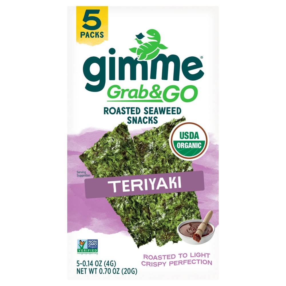 Gimme® Grab & Go Teriyaki Roasted Seawood Snacks Multipack