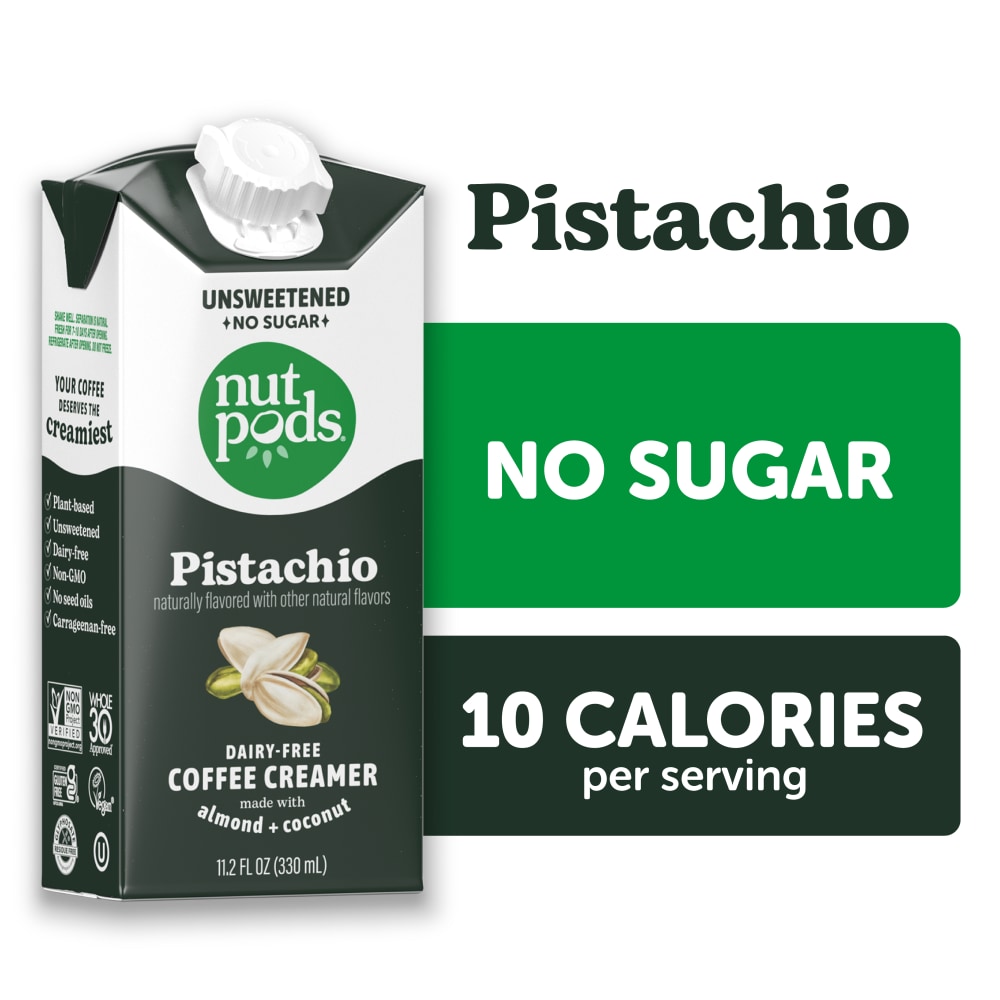 nutpods® Unsweetened Pistachio Coffee Creamer, Dairy-Free