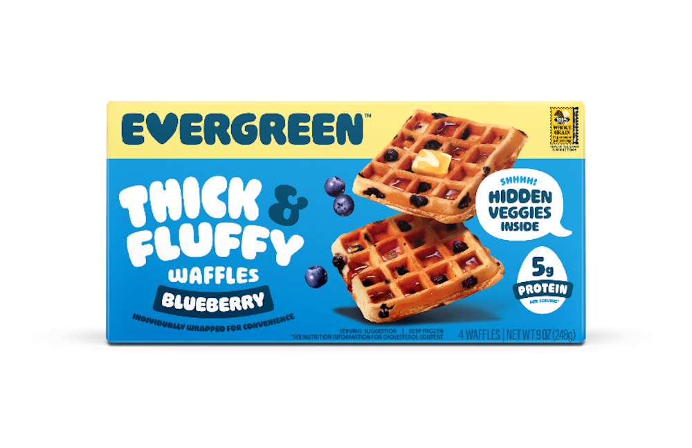 Evergreen™ Thick & Fluffy Blueberry Frozen Waffles