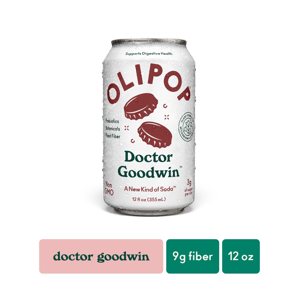 Olipop® Doctor Goodwin™ Prebiotic Soda Can, Refrigerated