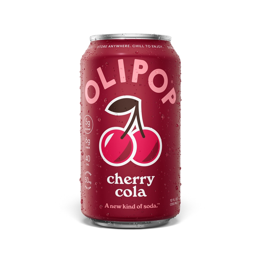 Olipop® Cherry Cola Prebiotic Soda Can, Shelf Stable