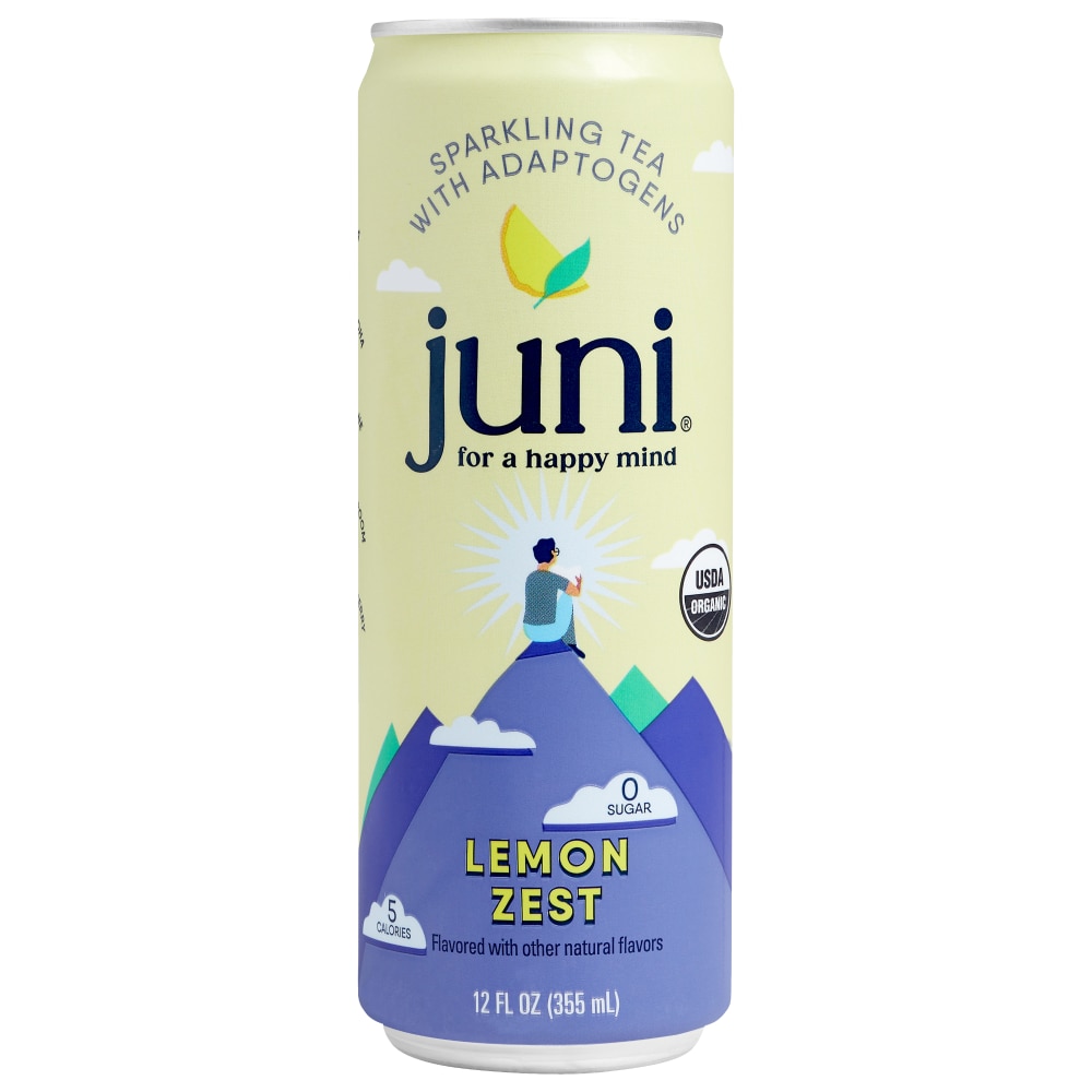Juni® Organic Sparkling Tea With Adaptogens Lemon
