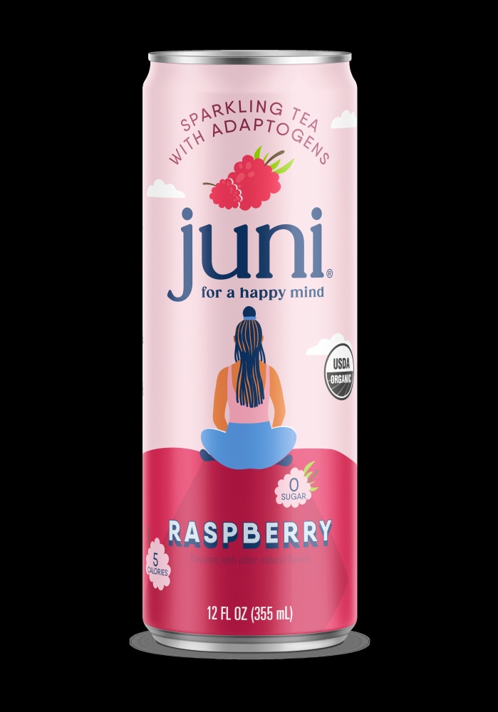 Juni Sparkling Tea With Adaptogens Raspberry
