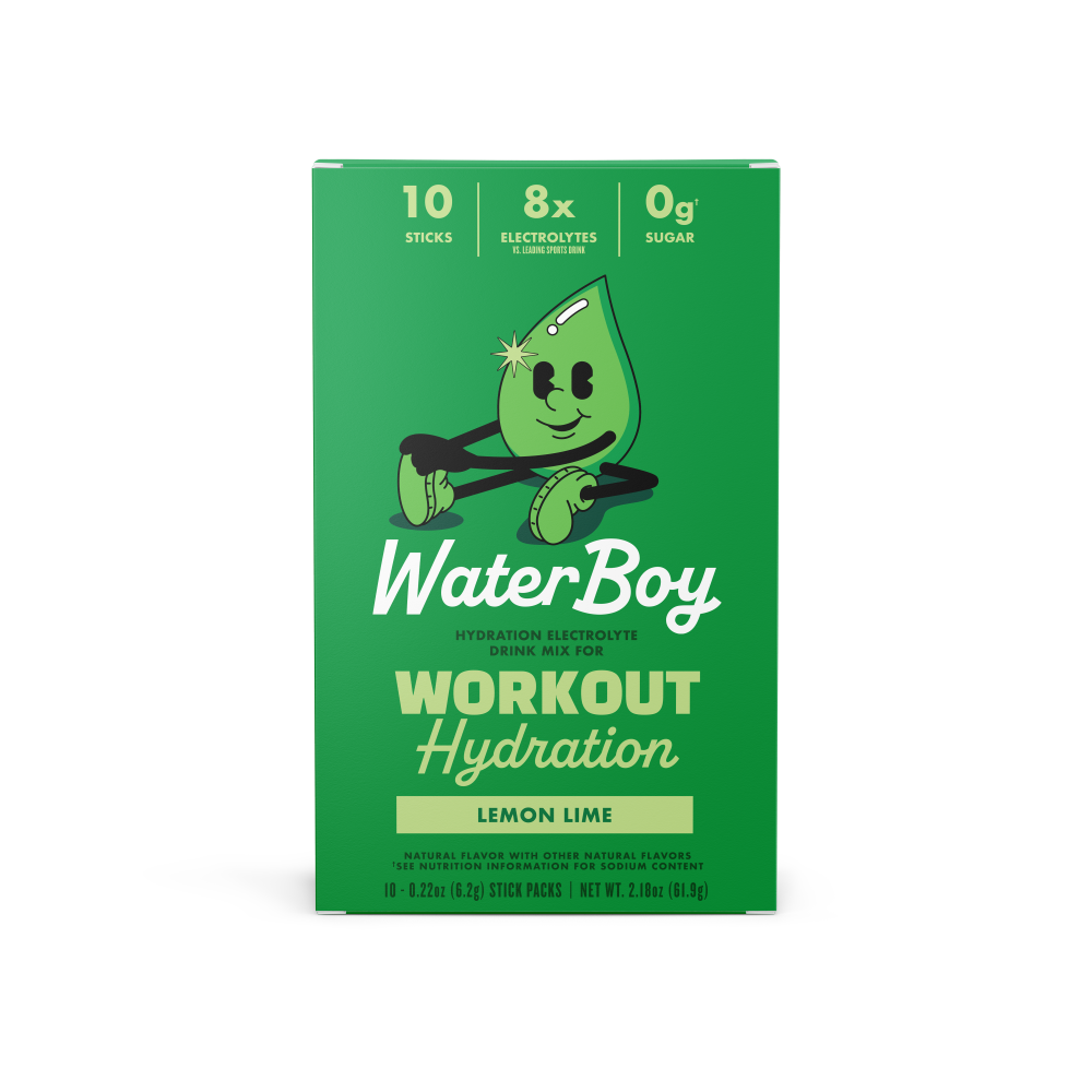 Waterboy Workout Hydration Lemon Lime Electrolyte Drink Mix