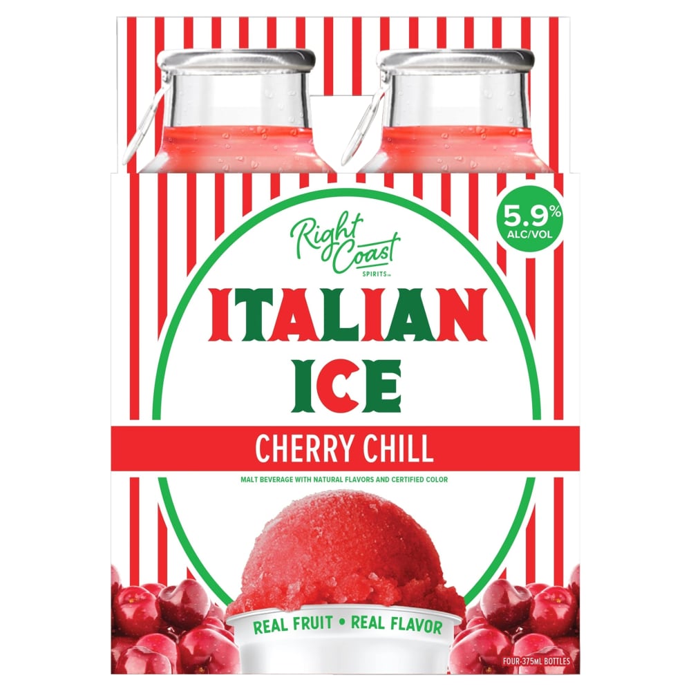 Right Coast Cherry Chill Italian Ice Alcoholic Beverage