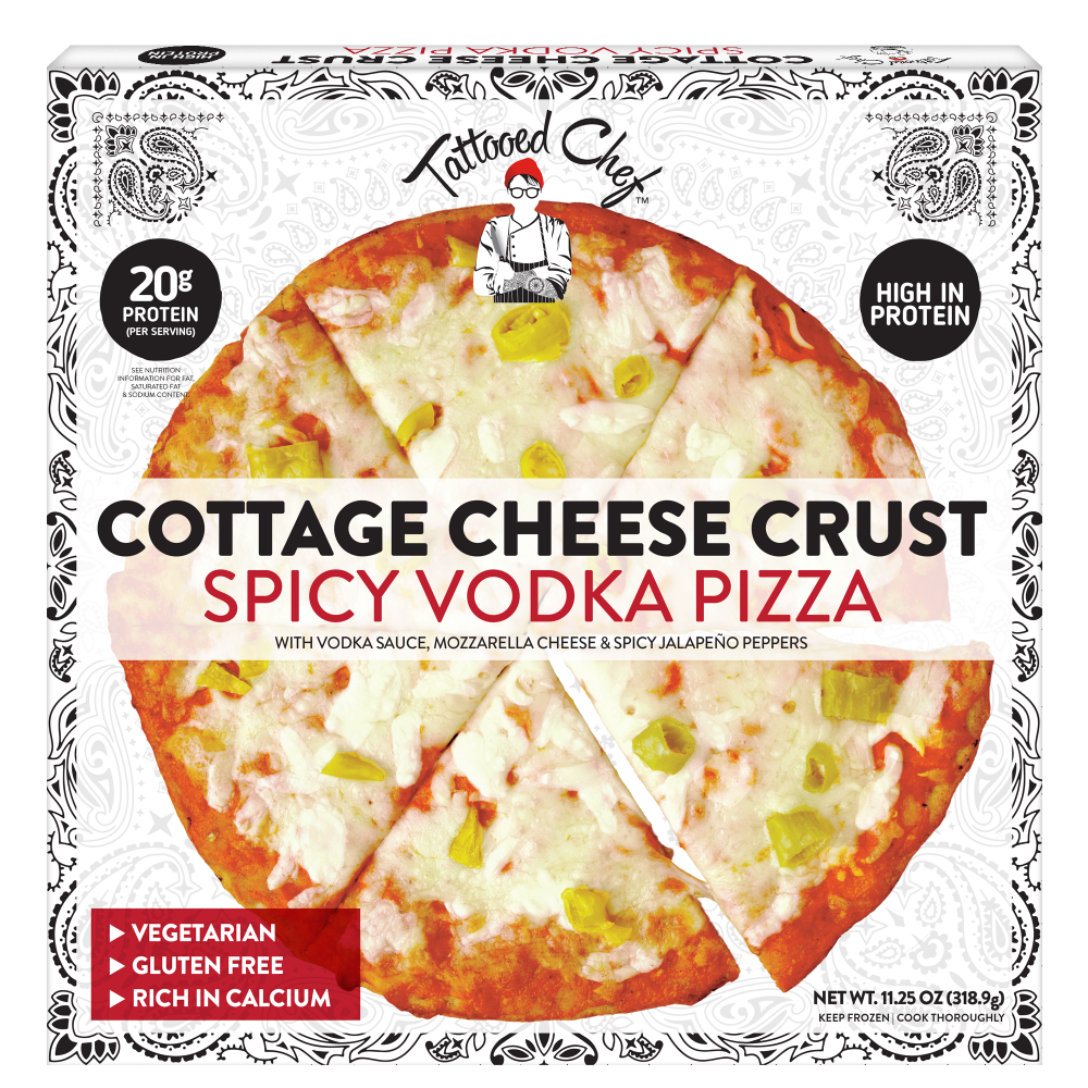 Tattooed Chef™  Spicy Vodka Cottage Cheese Crust Pizza