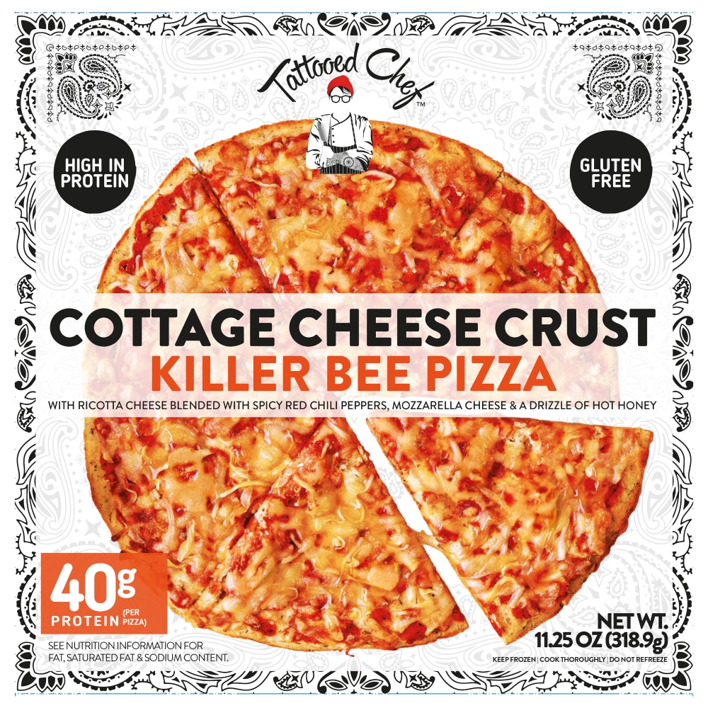 Tattooed Chef™ Killer Bee Cottage Cheese Crust Pizza