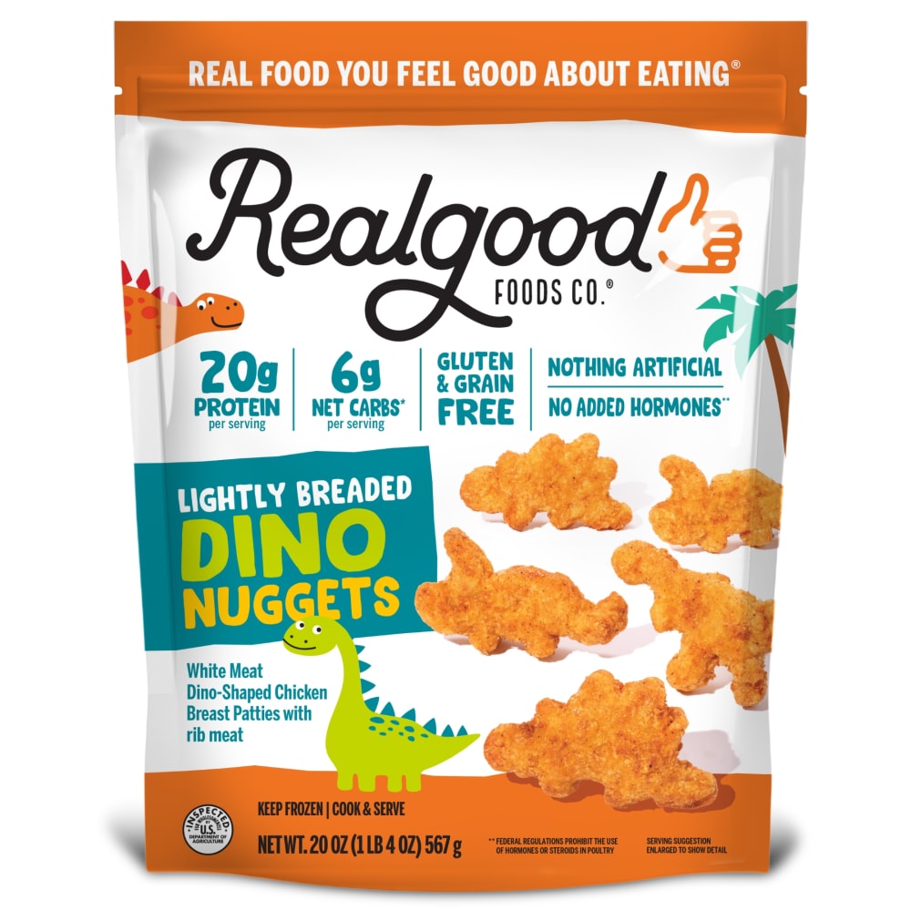 Realgood Foods Co® Lightly Breaded Dino Nuggets
