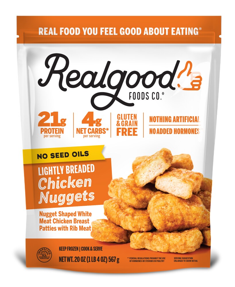 Realgood Foods Co® Lightly Breaded Chicken Nuggets
