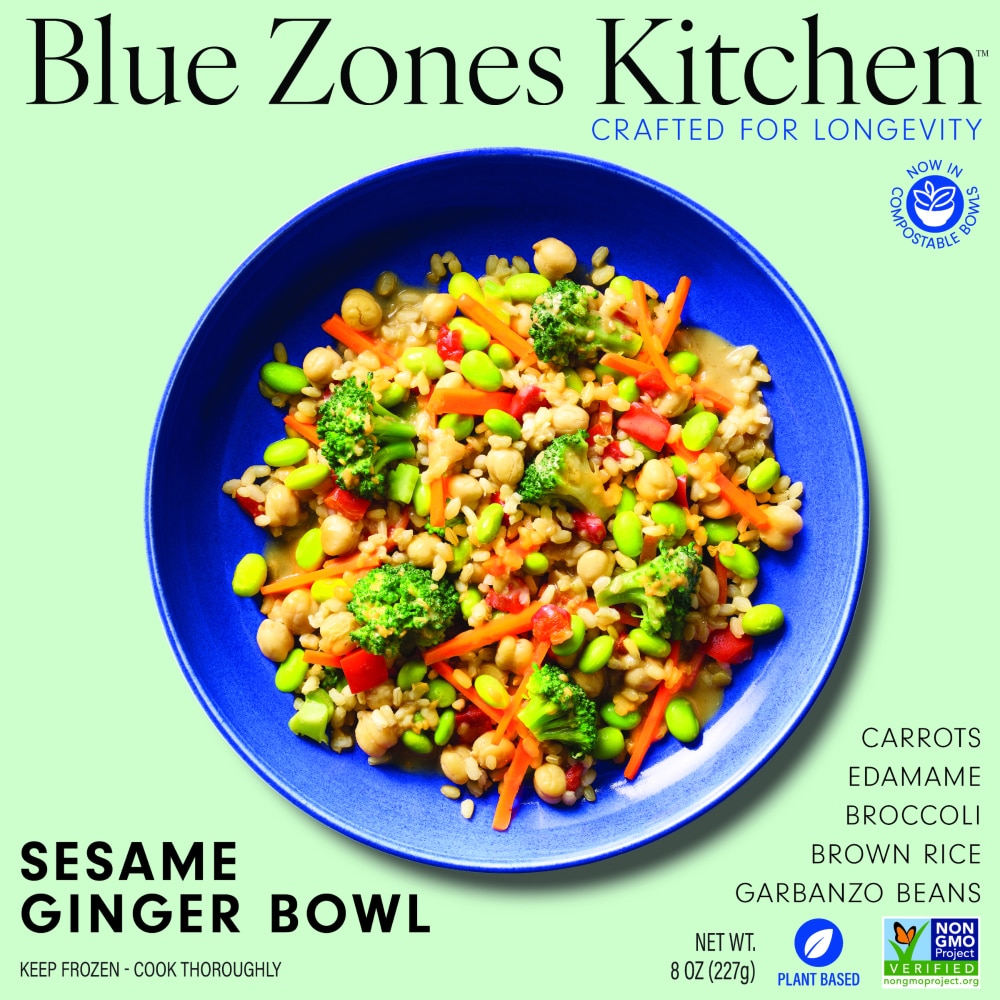 Blue Zones Kitchen® Frozen Longevity Meal Sesame Ginger Bowl