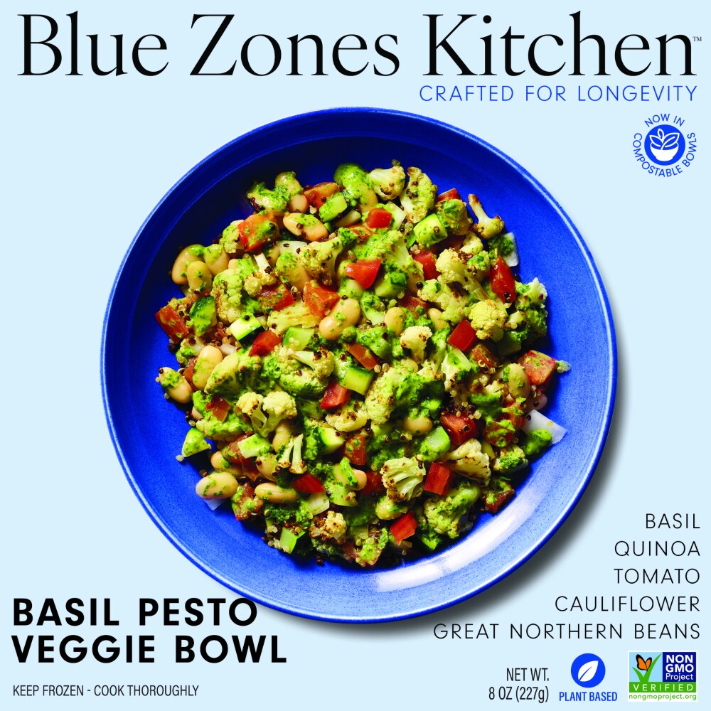 Blue Zones Kitchen® Frozen Longevity Basil Pesto Veggie Bowl