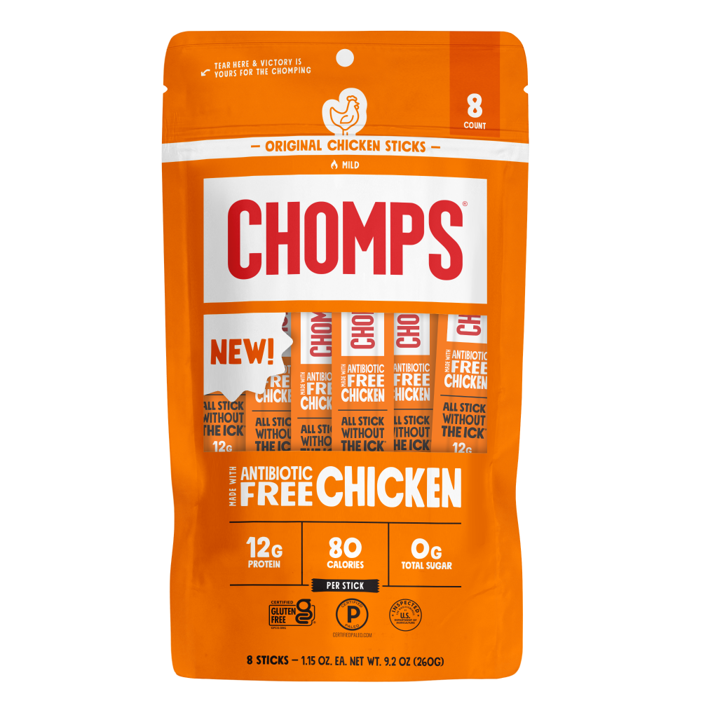 Chomps Antibiotic Free Original Chicken Meat Sticks