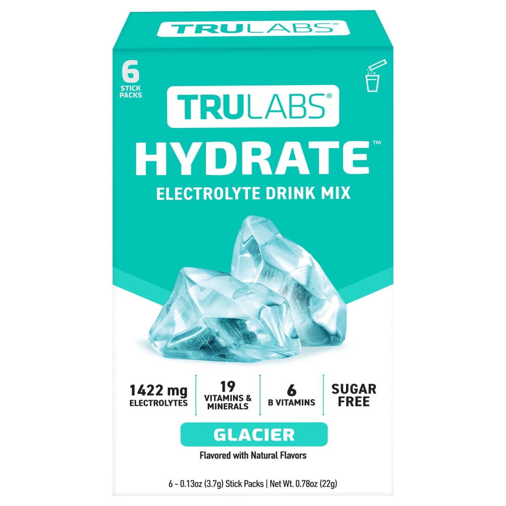TruLabs Hydrate Glacier Electrolyte Drink Mix
