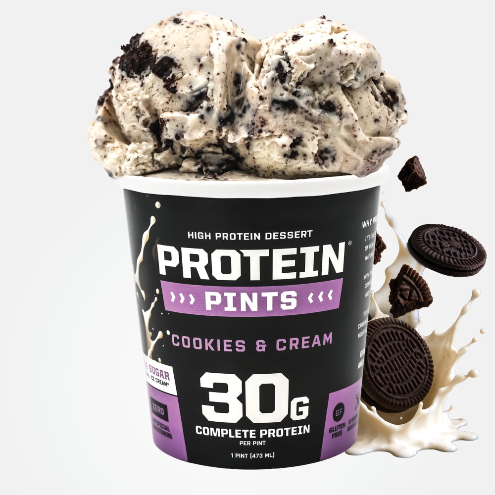 Protein Pints Cookies & Cream High Protein Ice Cream Pint
