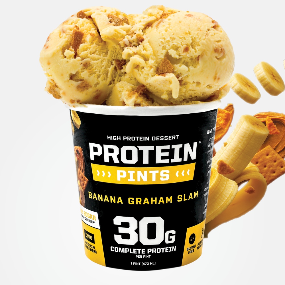 Protein Pints Banana Graham Slam High Protein Ice Cream Pint