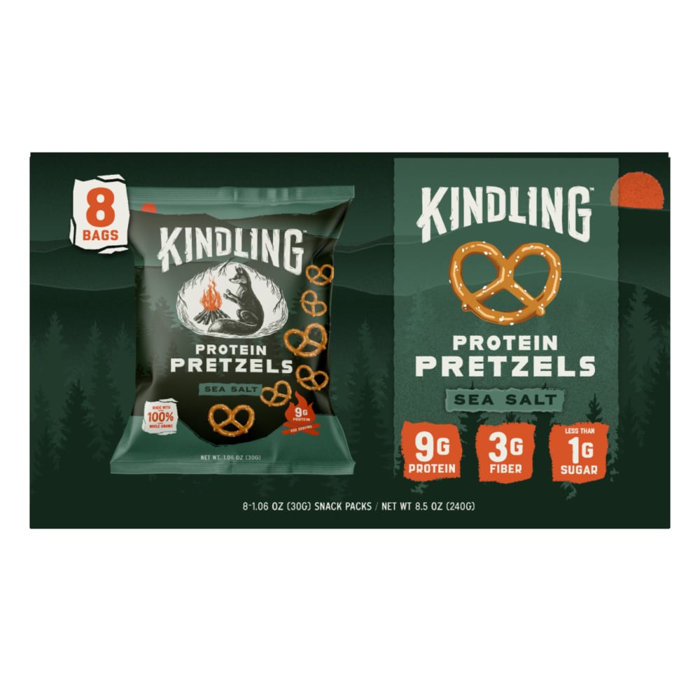 Kindling™ Sea Salt Protein Pretzels 8 cnt