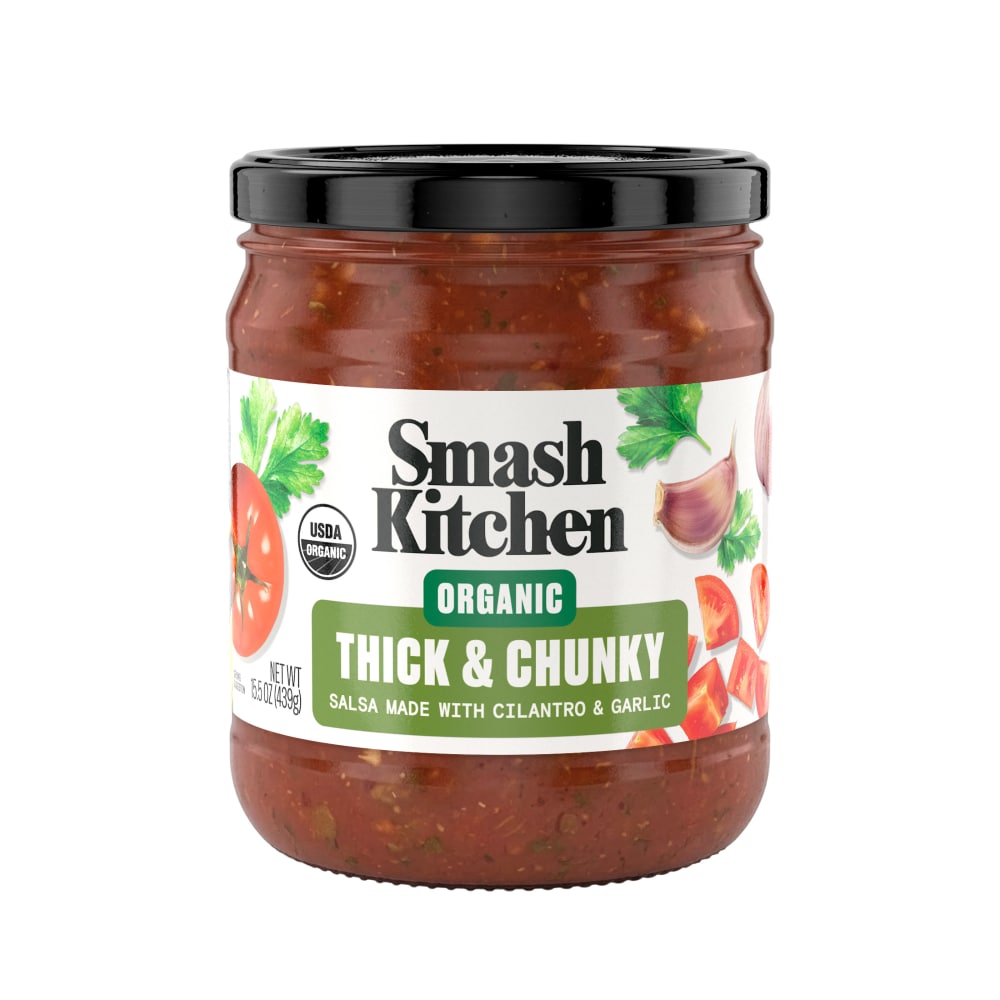 Smash Kitchen™ Organic Thick and Chunky Garlic Cilantro Salsa