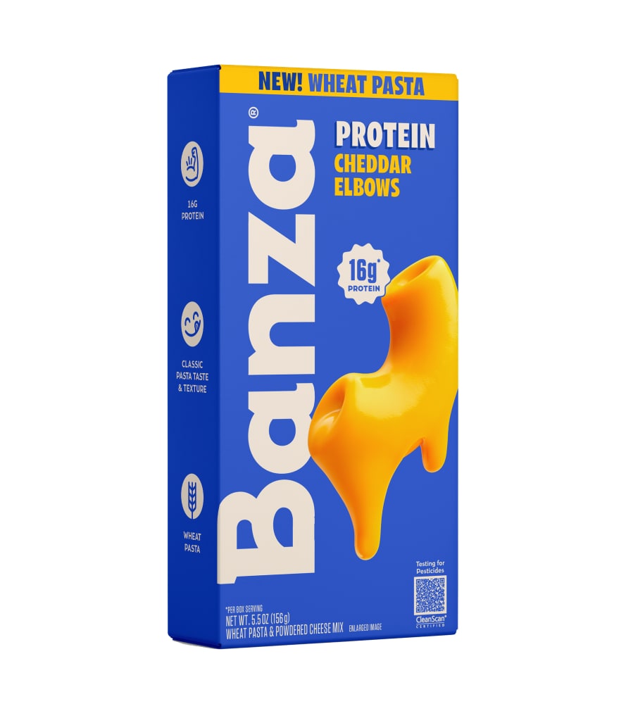 Banza Wheat Protein Cheddar Elbows – No-Compromises Mac & Cheese Powered by Chickpeas
