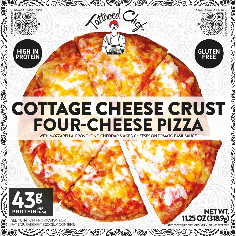 Tattooed Chef™ 4-Cheese Cottage Cheese Crust Pizza