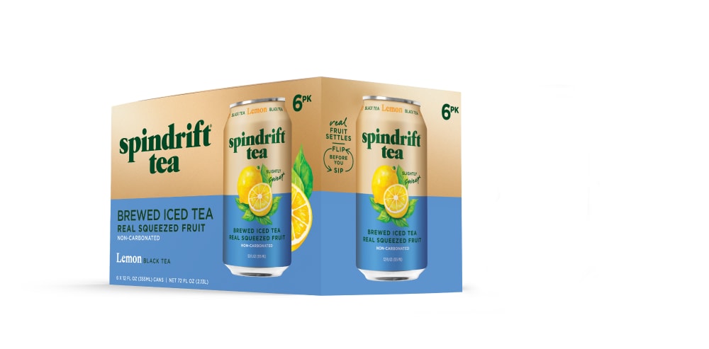 Spindrift® 6 Pack Lemon Black Tea Cans