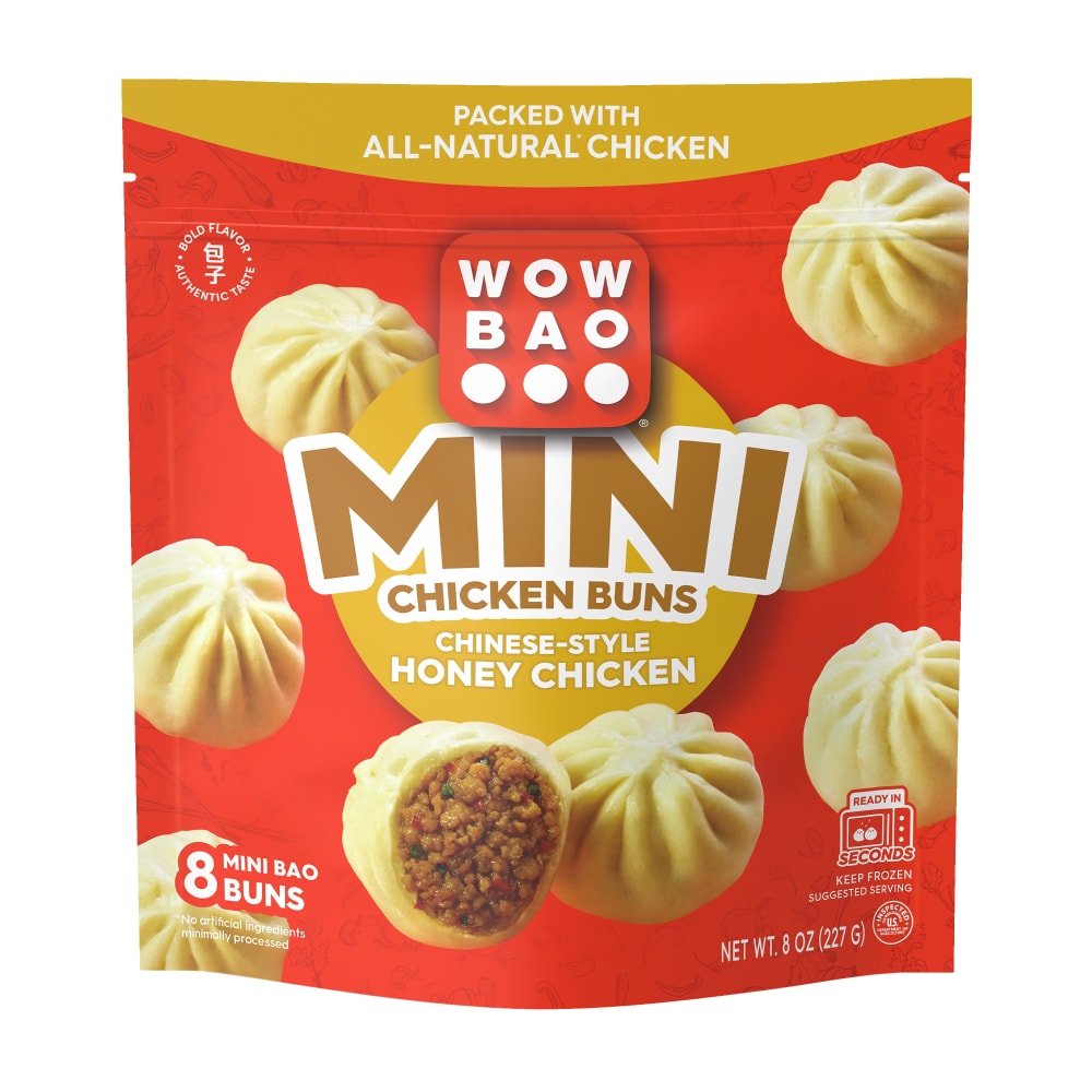 Bao, Mini Chicken Buns, Chinese-Style Honey Chicken, 8-Pack