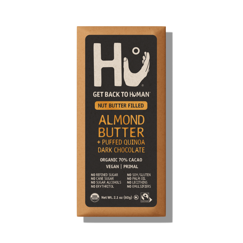 Hu® Almond Butter + Puffed Quinoa Chocolate Candy Bar