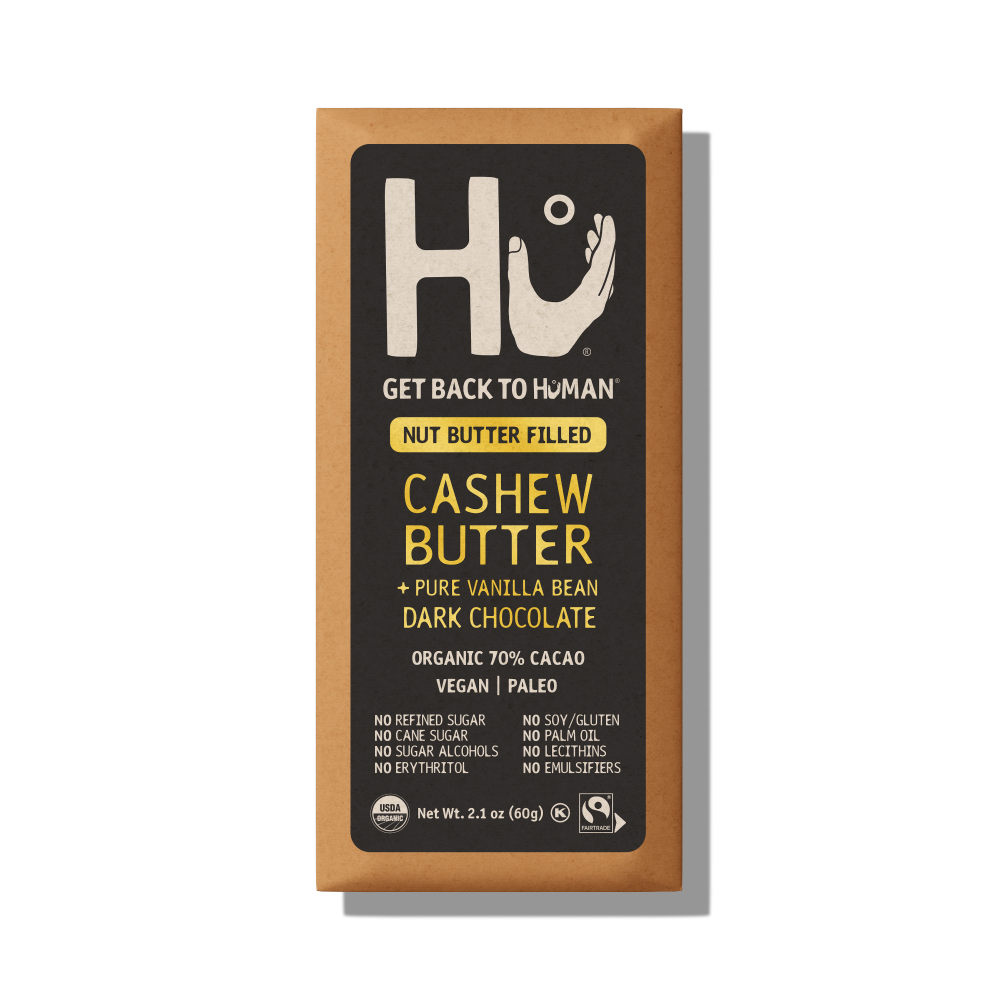 HU VANILLA BEAN CASHEW BUTTER ORGANIC DARK CHOCOLATE BAR