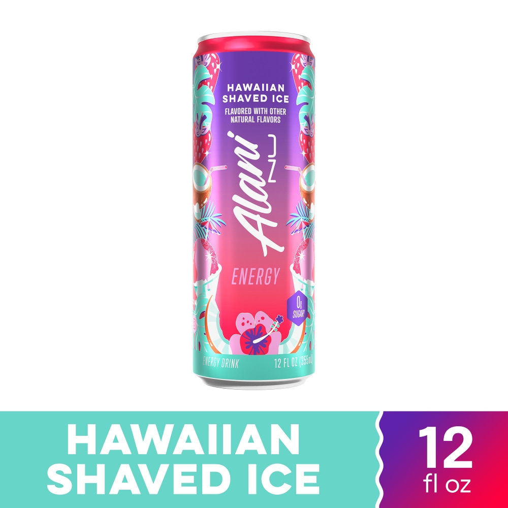 Alani Nu Hawaiian Shaved Ice Sugar Free Energy Drink Can