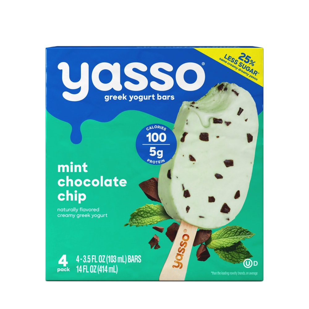Yasso Frozen Greek Yogurt Bars Mint Chocolate Chip Bars
