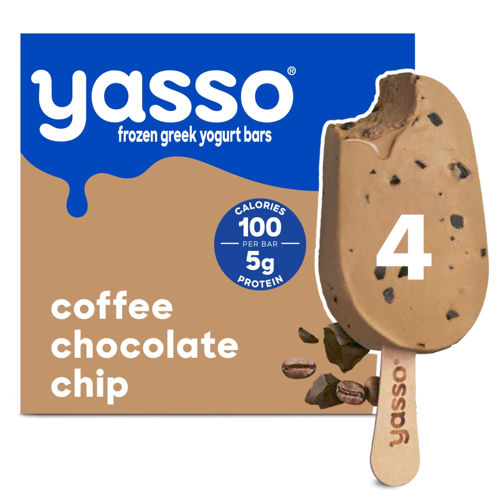 Yasso Frozen Greek Yogurt Bars Coffee Chocolate Chip Bars