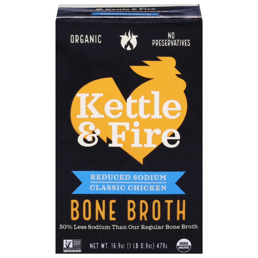 Kettle & Fire Reduced Sodium Chicken Bone Broth