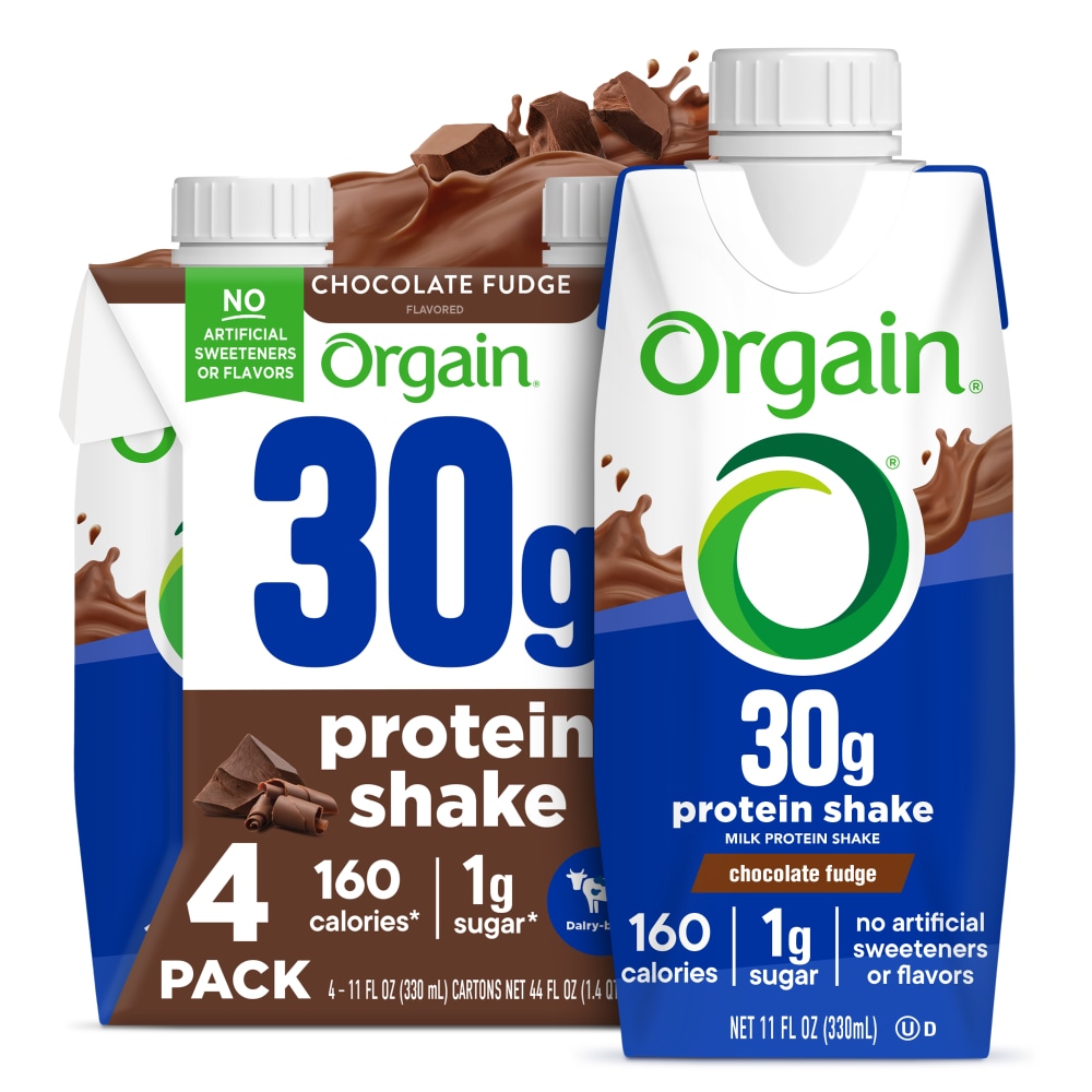 Orgain 30g Protein Shake, Chocolate Fudge