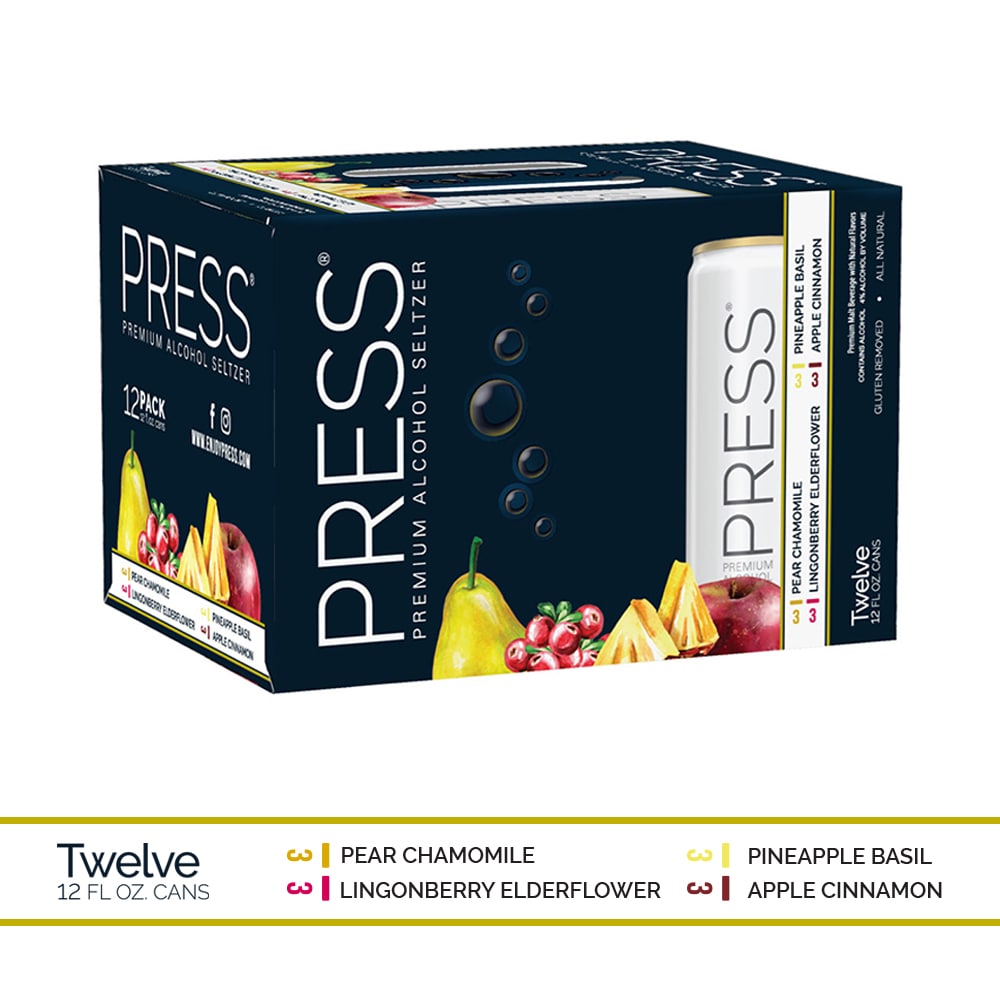 Press Premium Alcohol Hard Seltzer Variety Pack