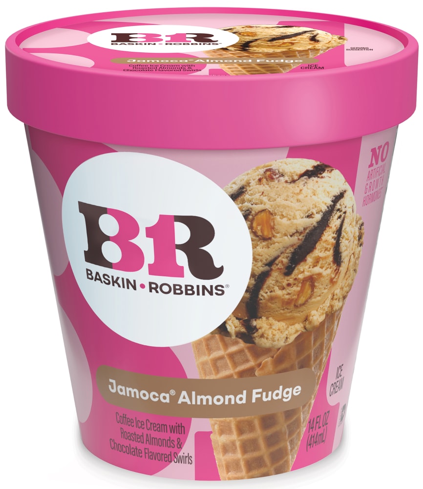 Baskin Robbins Jamoca Almond Fudge Ice Cream 14oz