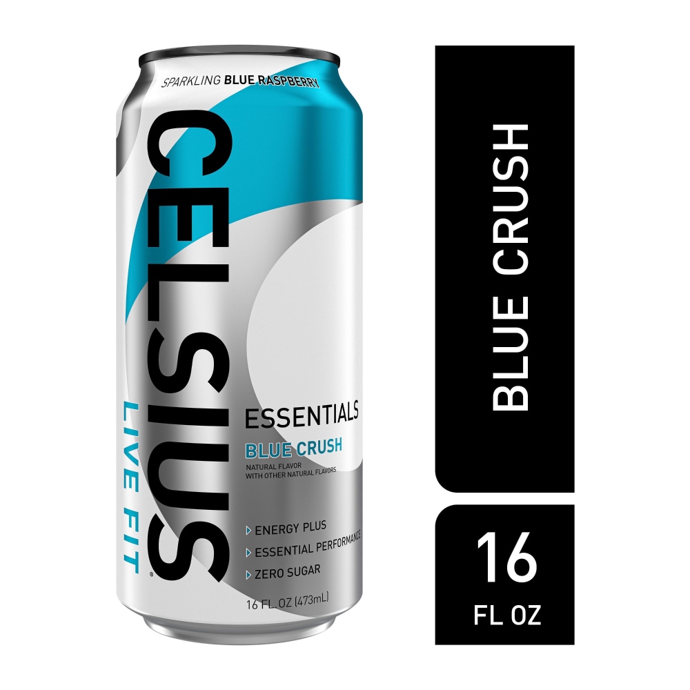 CELSIUS ESSENTIALS™ Sparkling Blue Crush Energy Drink Can