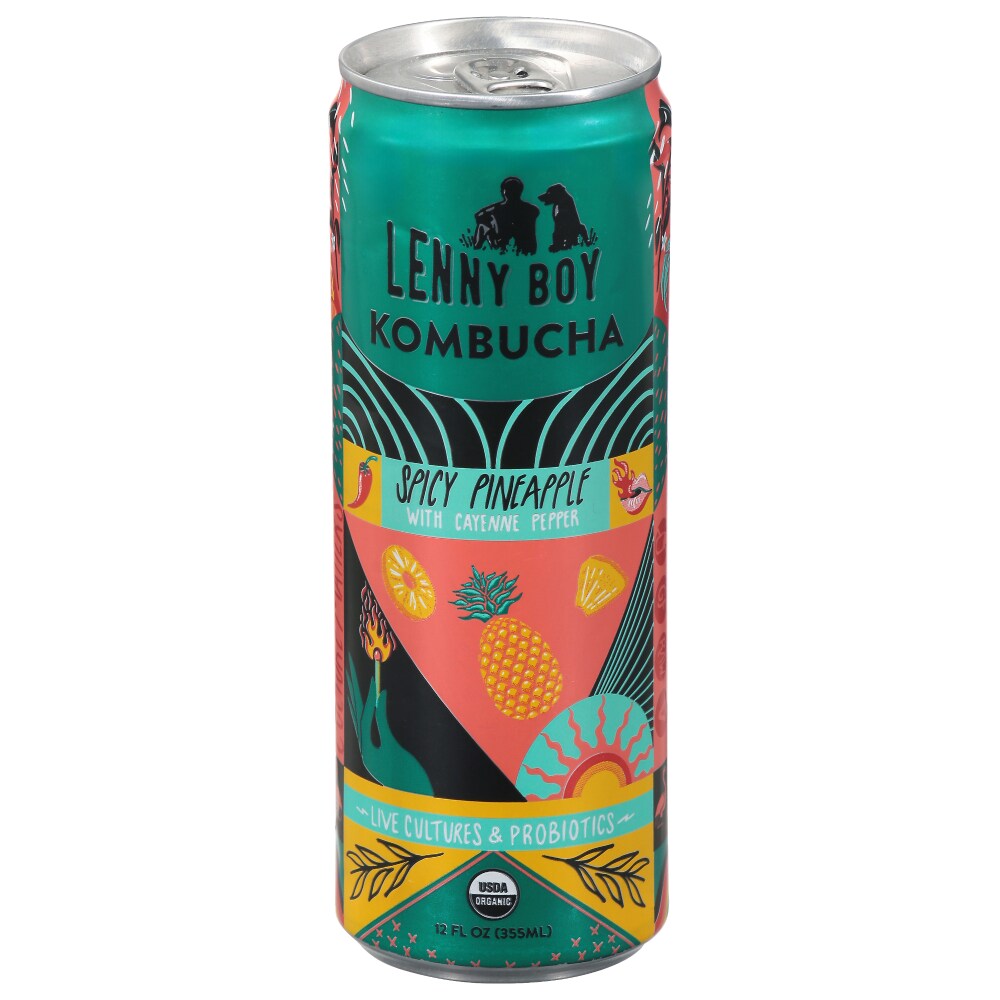 Lenny Boy Spicy Pineapple Kombucha Single Can