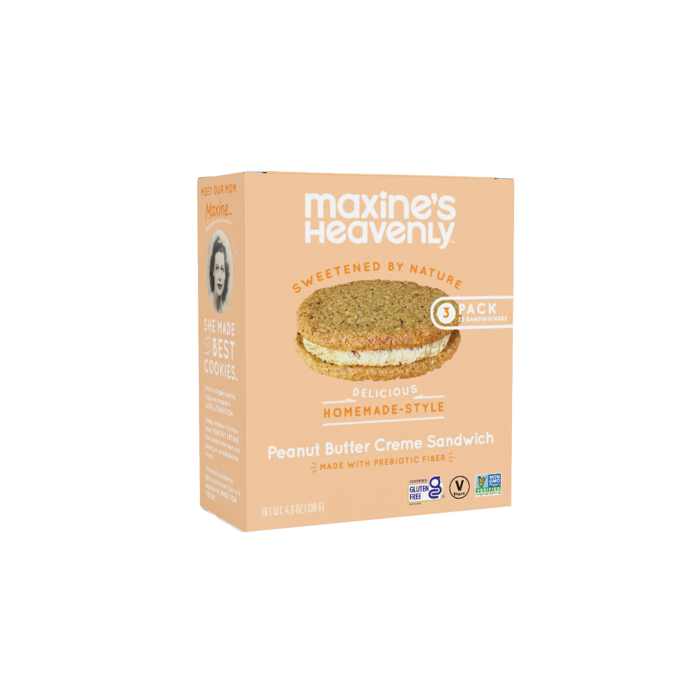 Maxine’s Heavenly™ Gluten Free Peanut Butter Creme Pie Sandwich Cookie