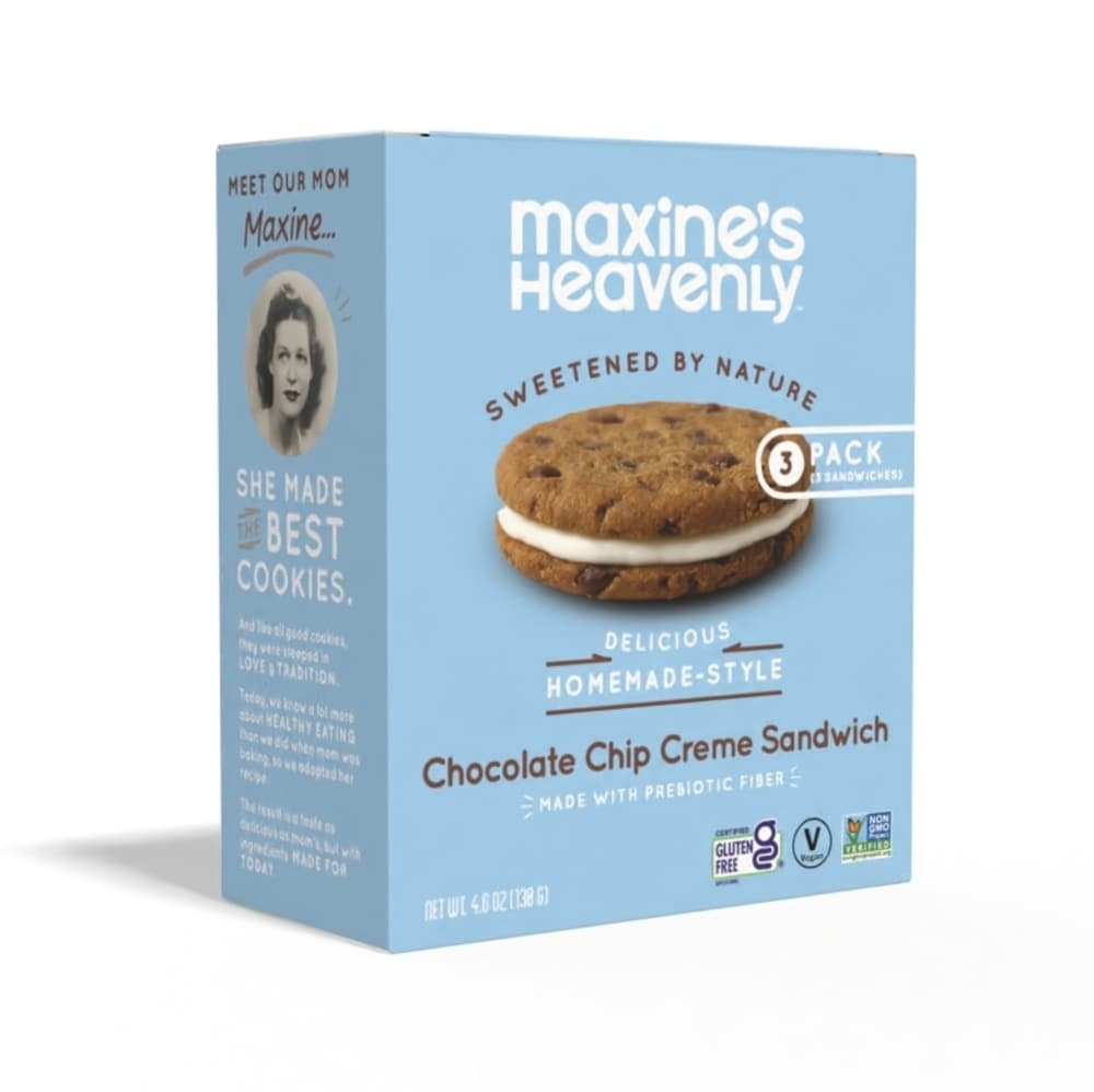 Maxine’s Heavenly™ Gluten Free Chocolate Chip Creme Pie Sandwich Cookie