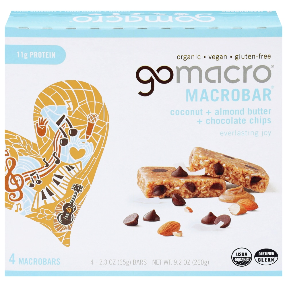 GoMacro® Coconut Almond Butter Chocolate Chips Macrobar®