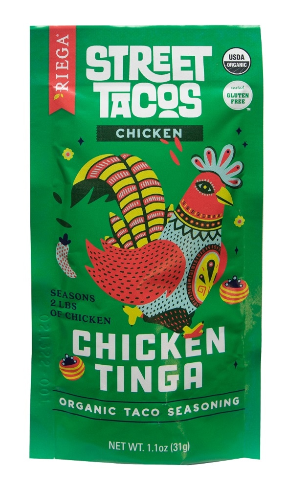 Riega® Chicken Street Tacos Chicken Tinga Organic Taco Seasoning