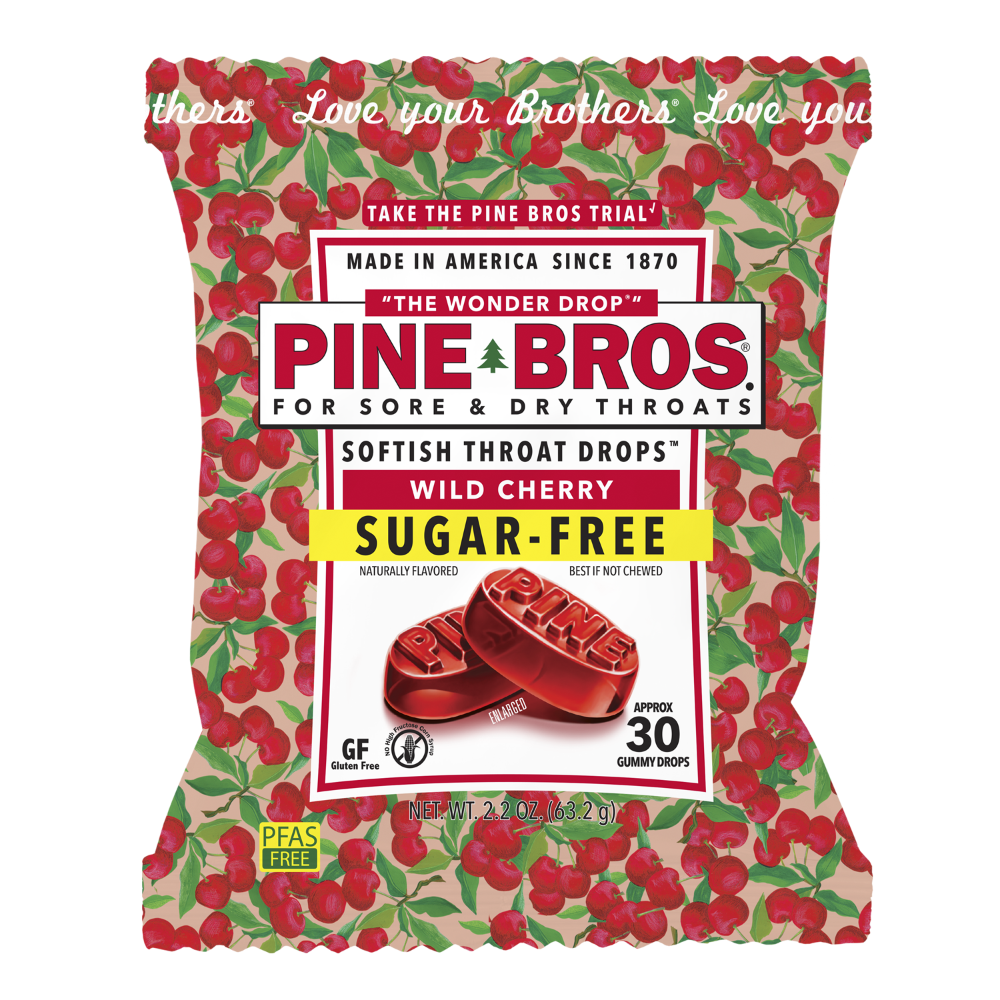 Pine Bros® Wild Cherry Sugar Free Throat Drops