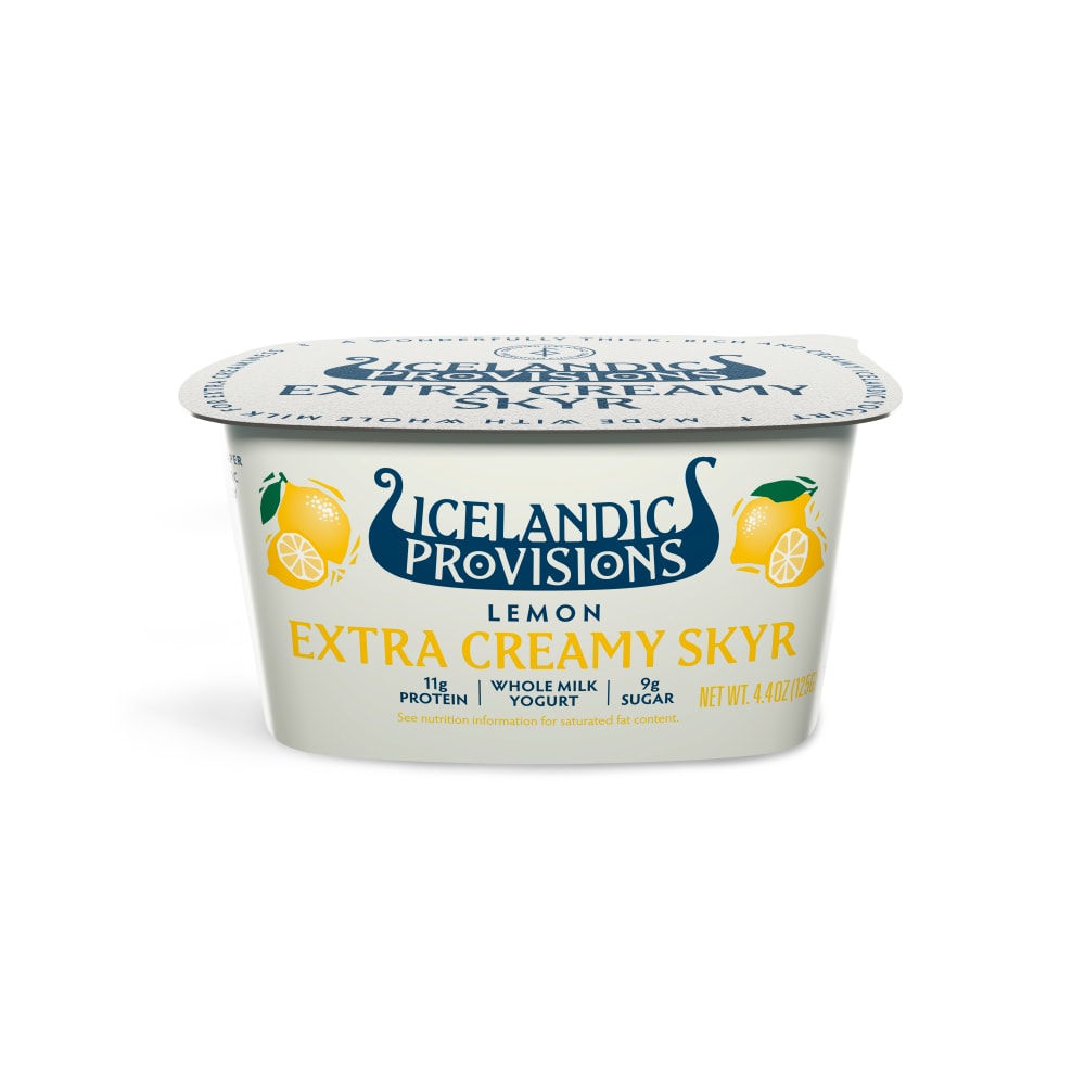Icelandic Provisions Lemon Whole Milk Skyr Yogurt Cup