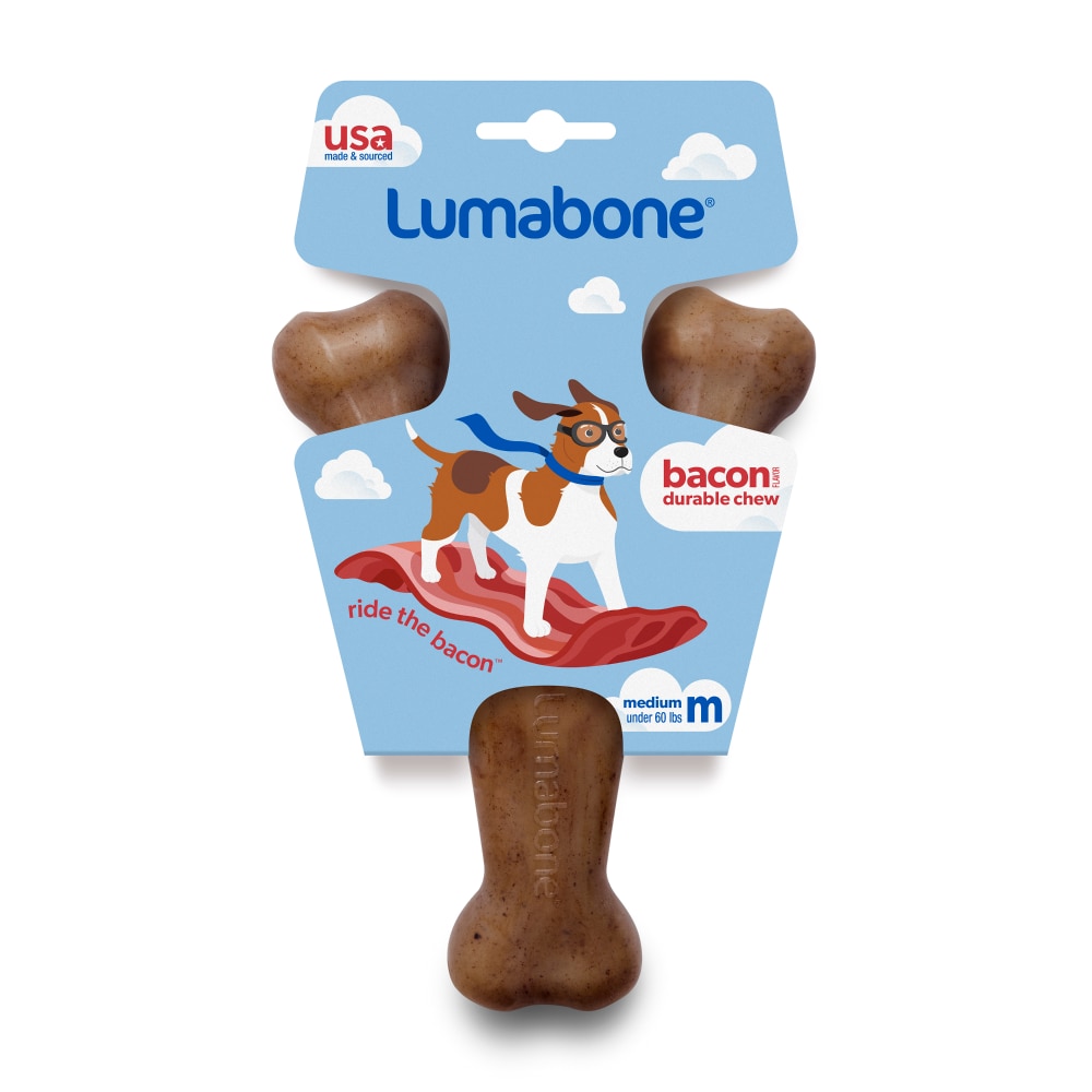 Lumabone Medium Bacon Flavor Durable Chew