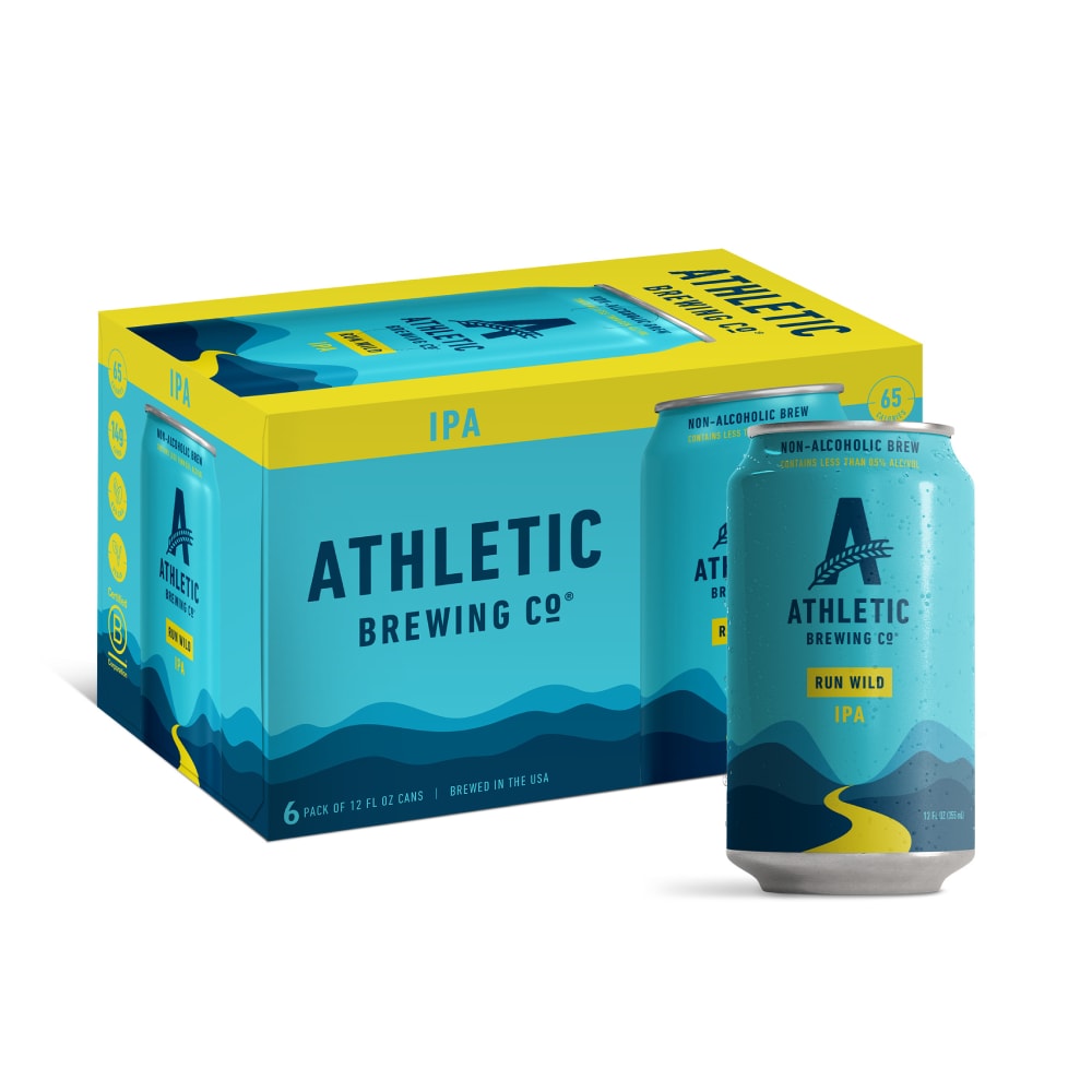 Athletic Brewing Co Non-Alcoholic Run Wild I.P.A. 6-Pack