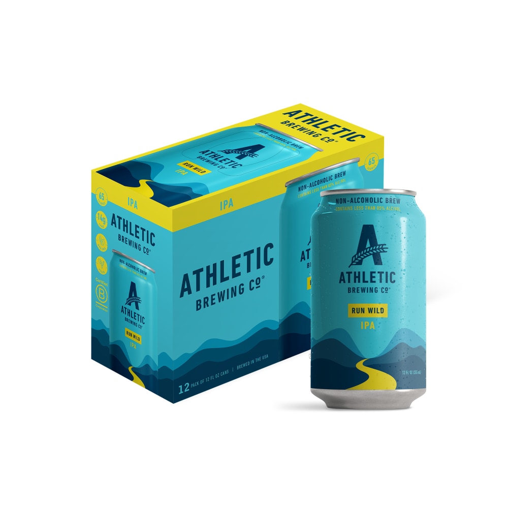 Athletic Brewing Co Non-Alcoholic Run Wild IPA – 12pk/12 fl oz Cans