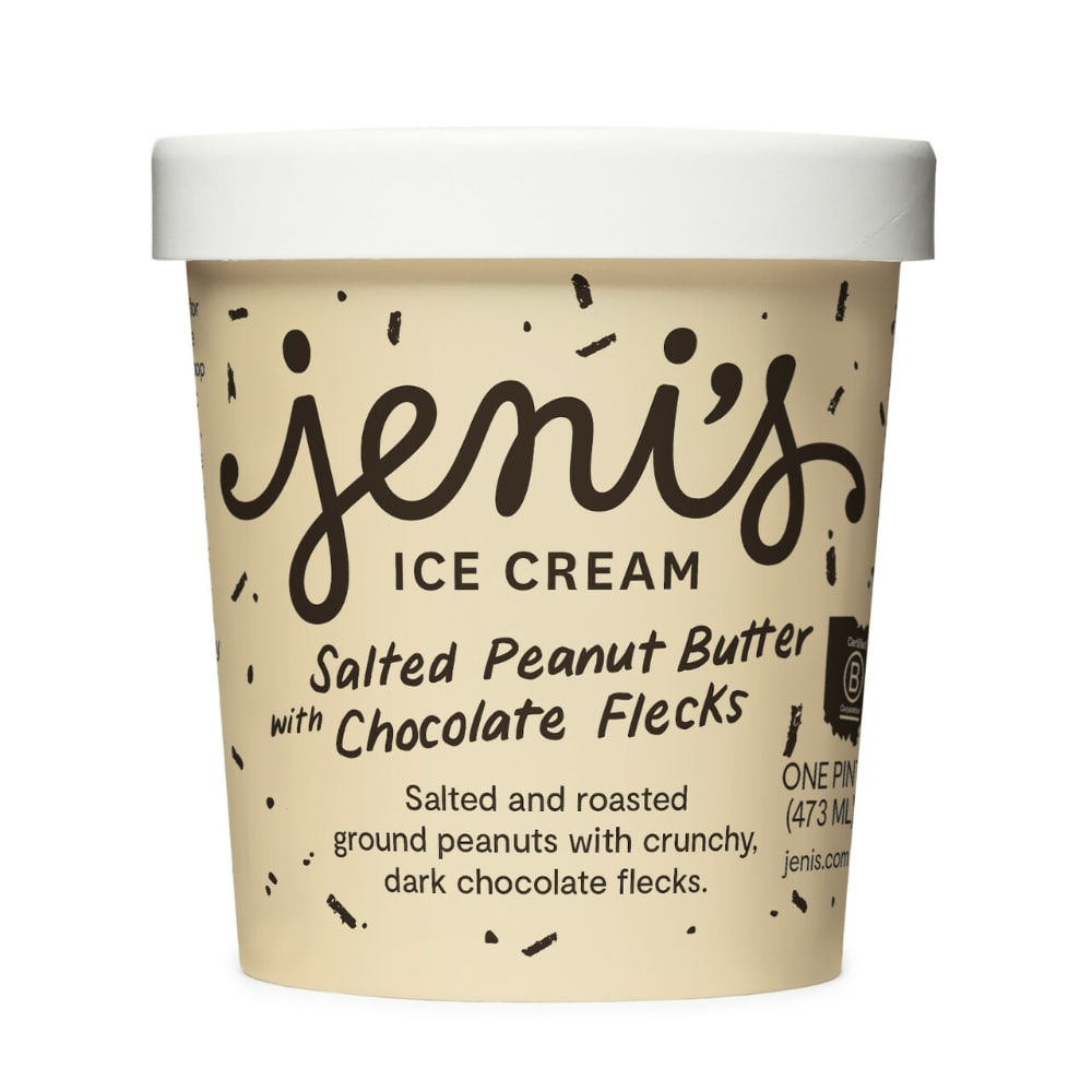 Jenis Salted Peanut Butter with Chocolate Flecks Ice Cream Pint