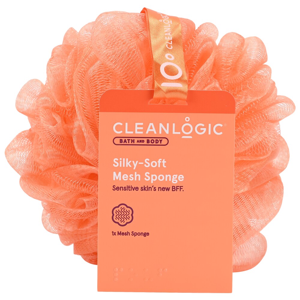Cleanlogic® Silky-Soft Mesh Bath Sponge