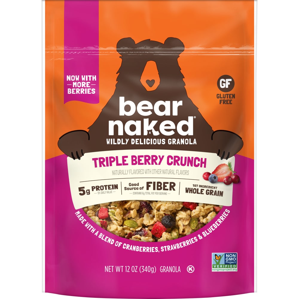 Bear Naked Cereal Granola Triple Berry 12oz